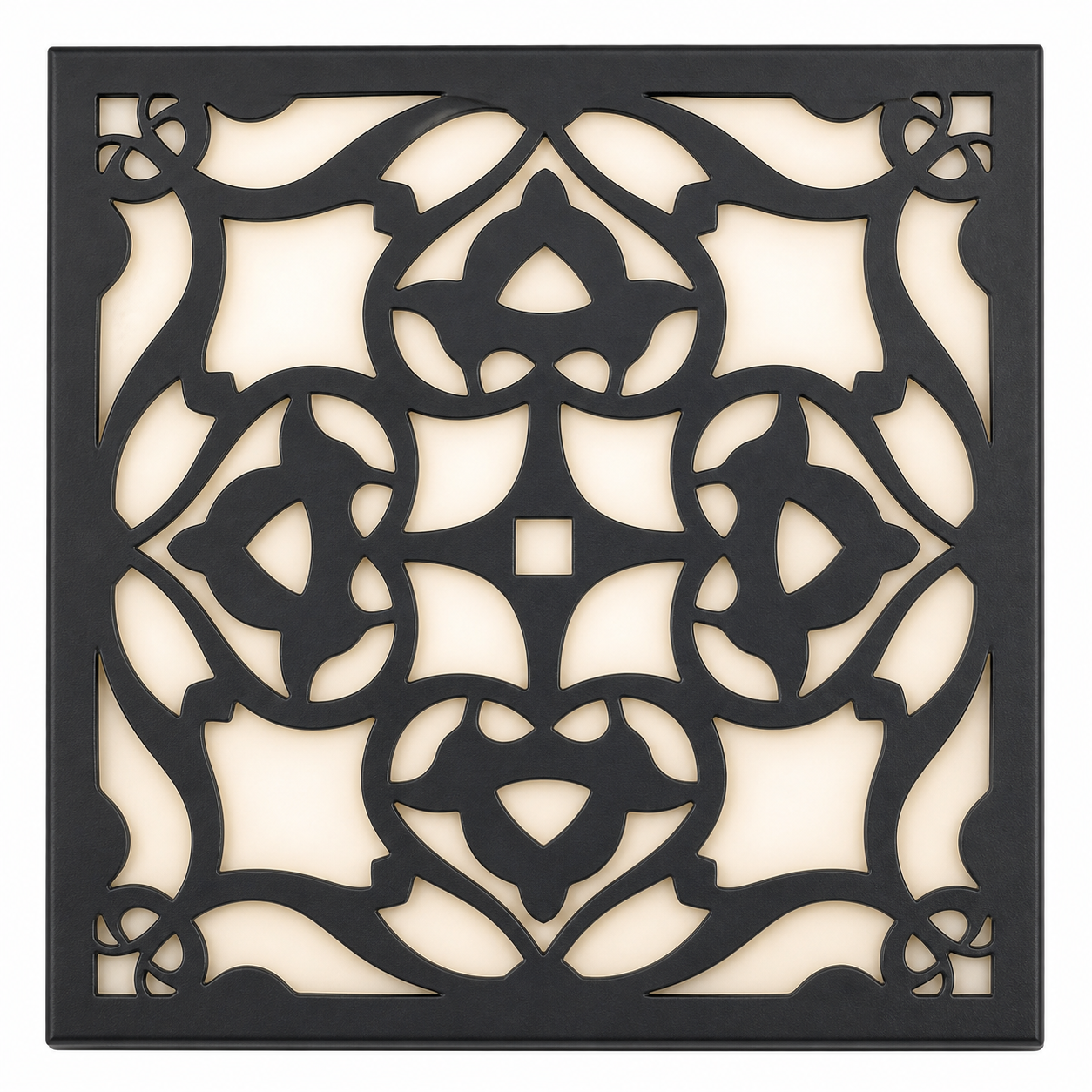 CH-036 Floral Lattice Decorative Wall Light Panel - White background main view