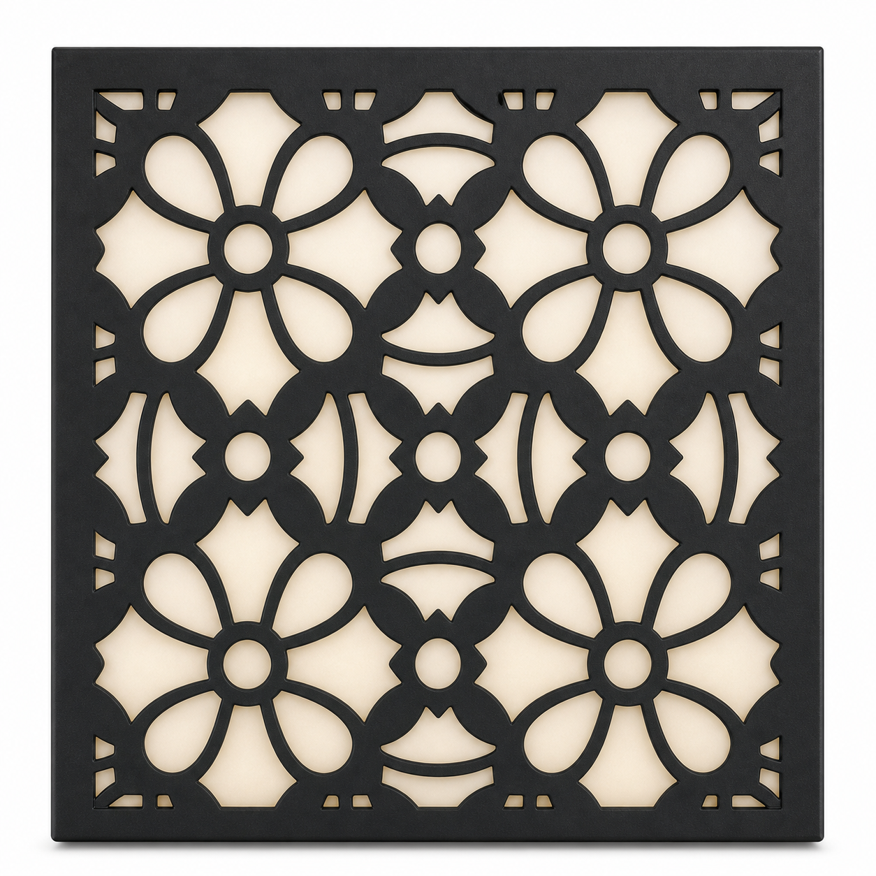 CH-037 Geometric Floral Decorative Wall Light Panel - White background main view