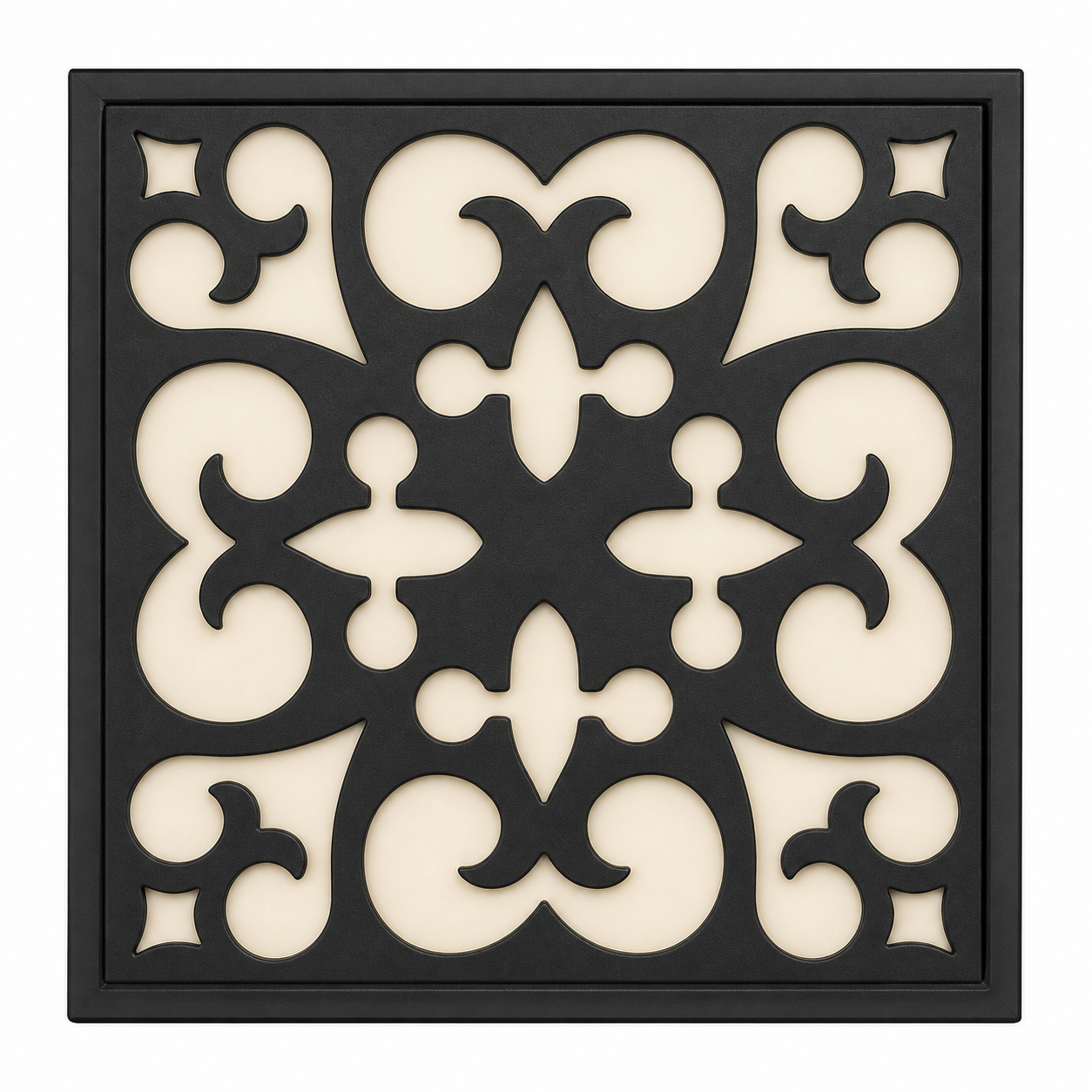 CH-038 Bold Scroll Decorative Wall Light Panel - White background main view