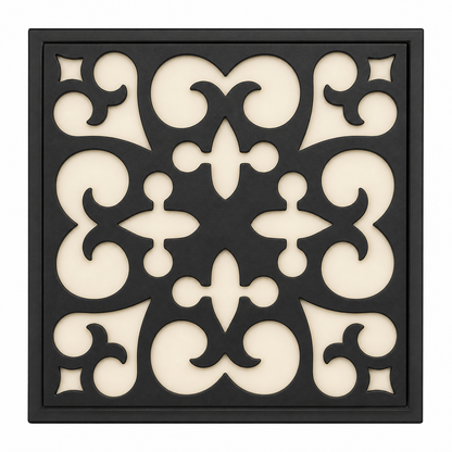 CH-038 Bold Scroll Decorative Wall Light Panel - White background main view