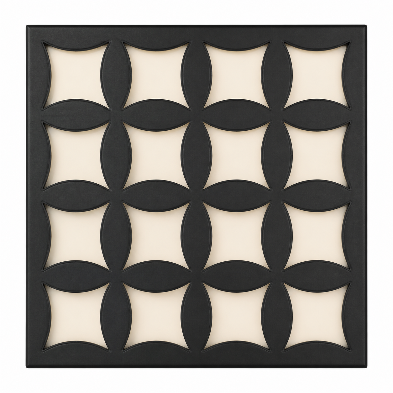 CH-041 Curved Lattice Decorative Wall Light Panel - White background main view