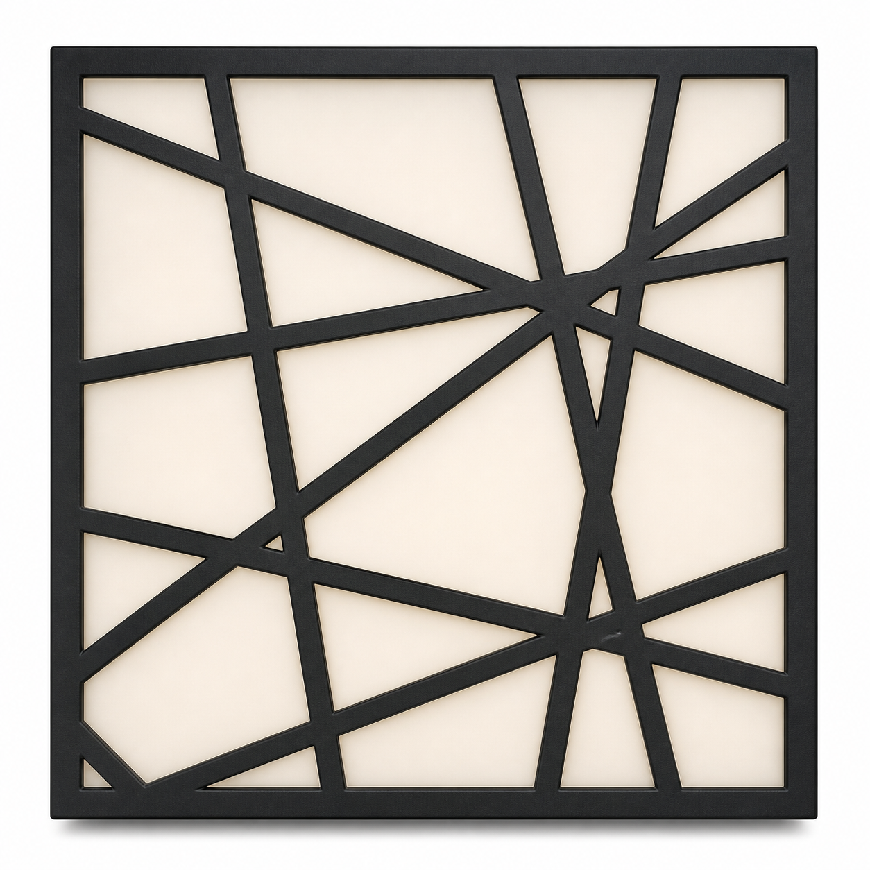 CH-043 Angular Geometry Decorative Wall Light Panel - White background main view