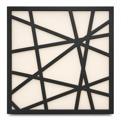 CH-043 Angular Geometry Decorative Wall Light Panel - White background main view