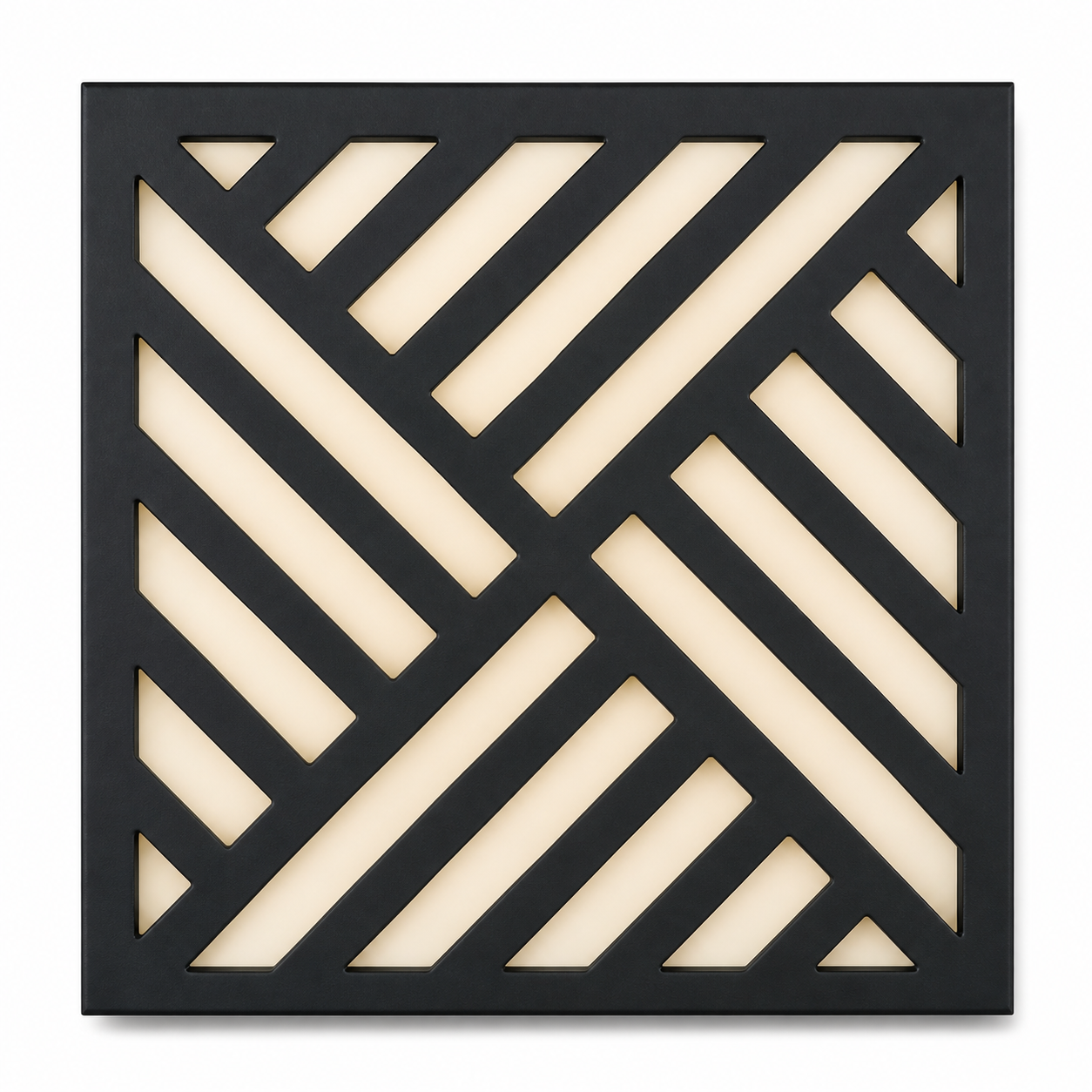 CH-045 Diagonal Stripe Decorative Wall Light Panel - White background main view