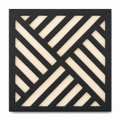 CH-045 Diagonal Stripe Decorative Wall Light Panel - White background main view