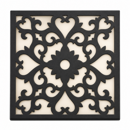 CH-049 Central Flower Decorative Wall Light Panel - White background main view