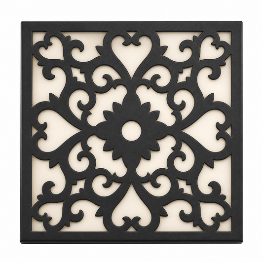 CH-049 Central Flower Decorative Wall Light Panel - White background main view