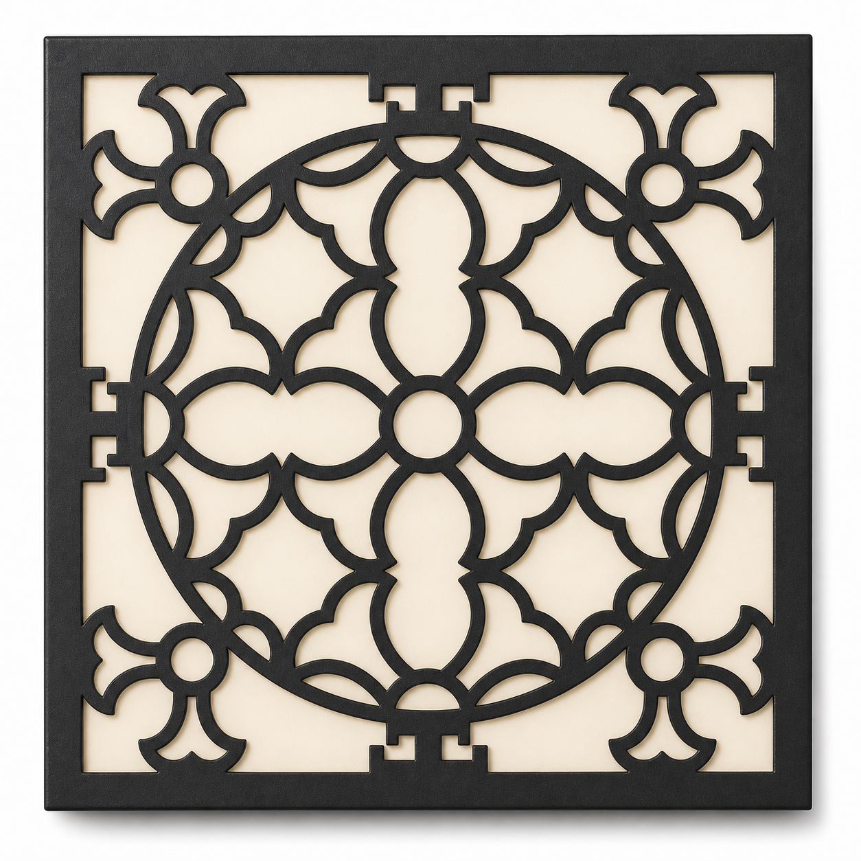 CH-050 Circle Lattice Decorative Wall Light Panel - White background main view