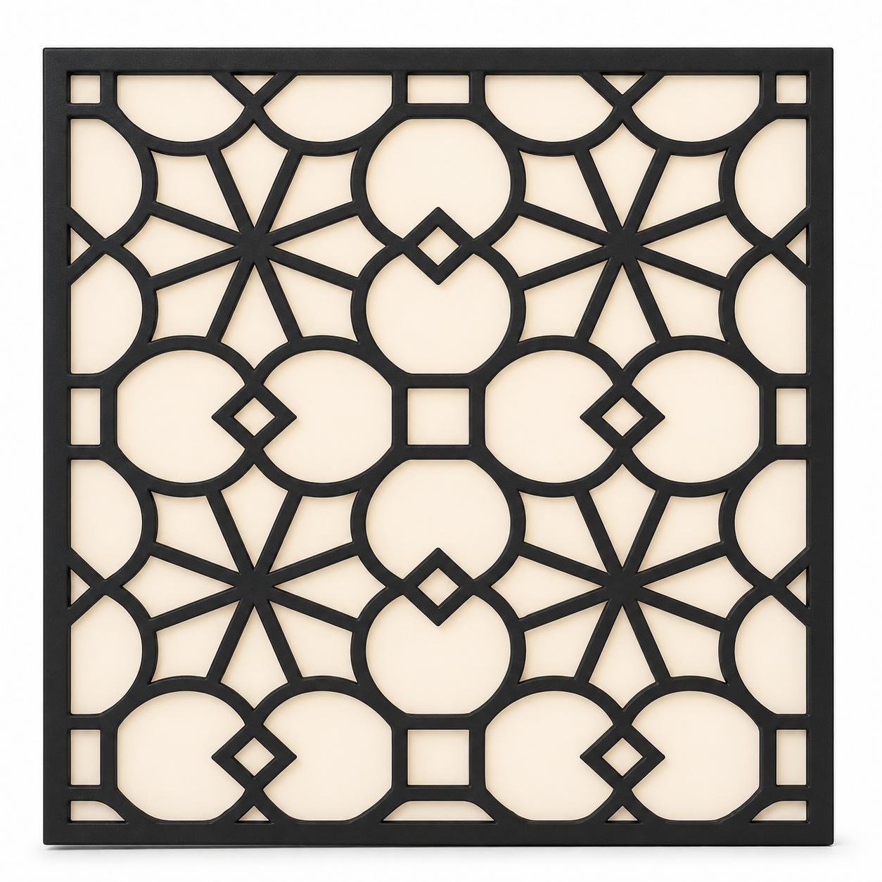 CH-055 Flower Lattice Decorative Wall Light Panel - White background main view