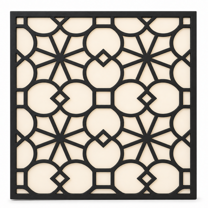 CH-055 Flower Lattice Decorative Wall Light Panel - White background main view