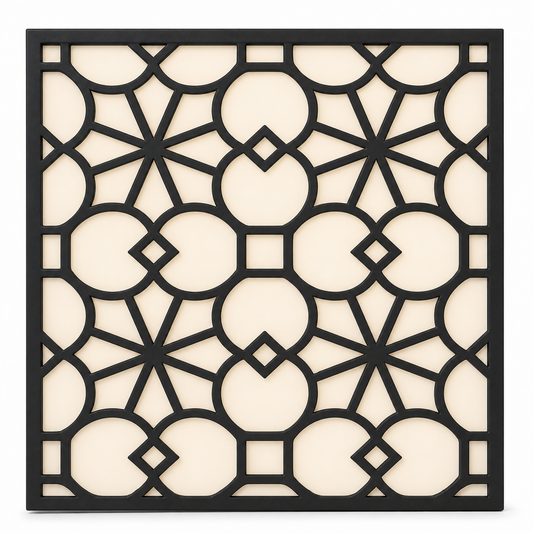 CH-055 Flower Lattice Decorative Wall Light Panel - White background main view