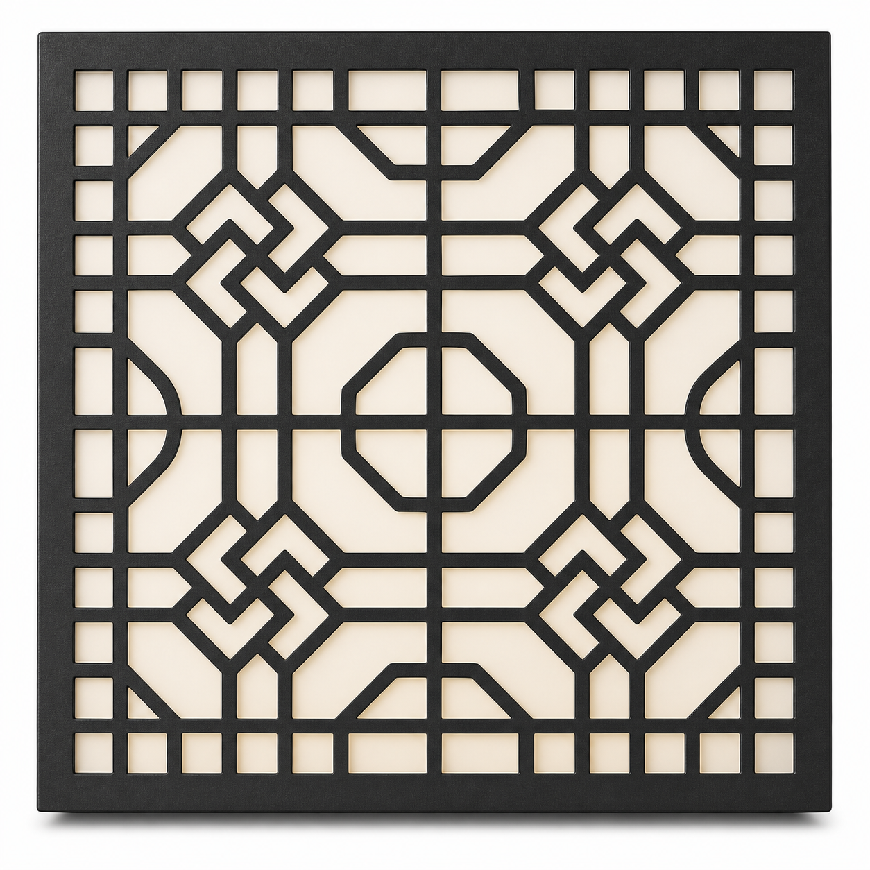 CH-059 Knot Lattice Decorative Wall Light Panel - White background main view