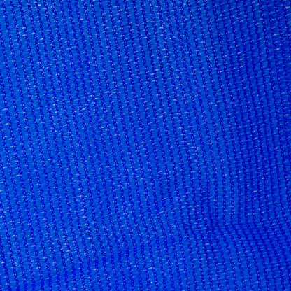 Square shade sail breathable blue HDPE fabric weave close-up
