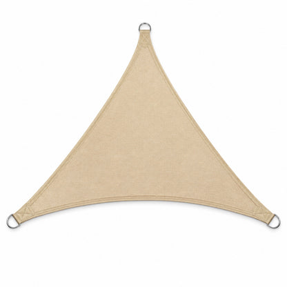 Custom triangle sun shade sail product image on white background