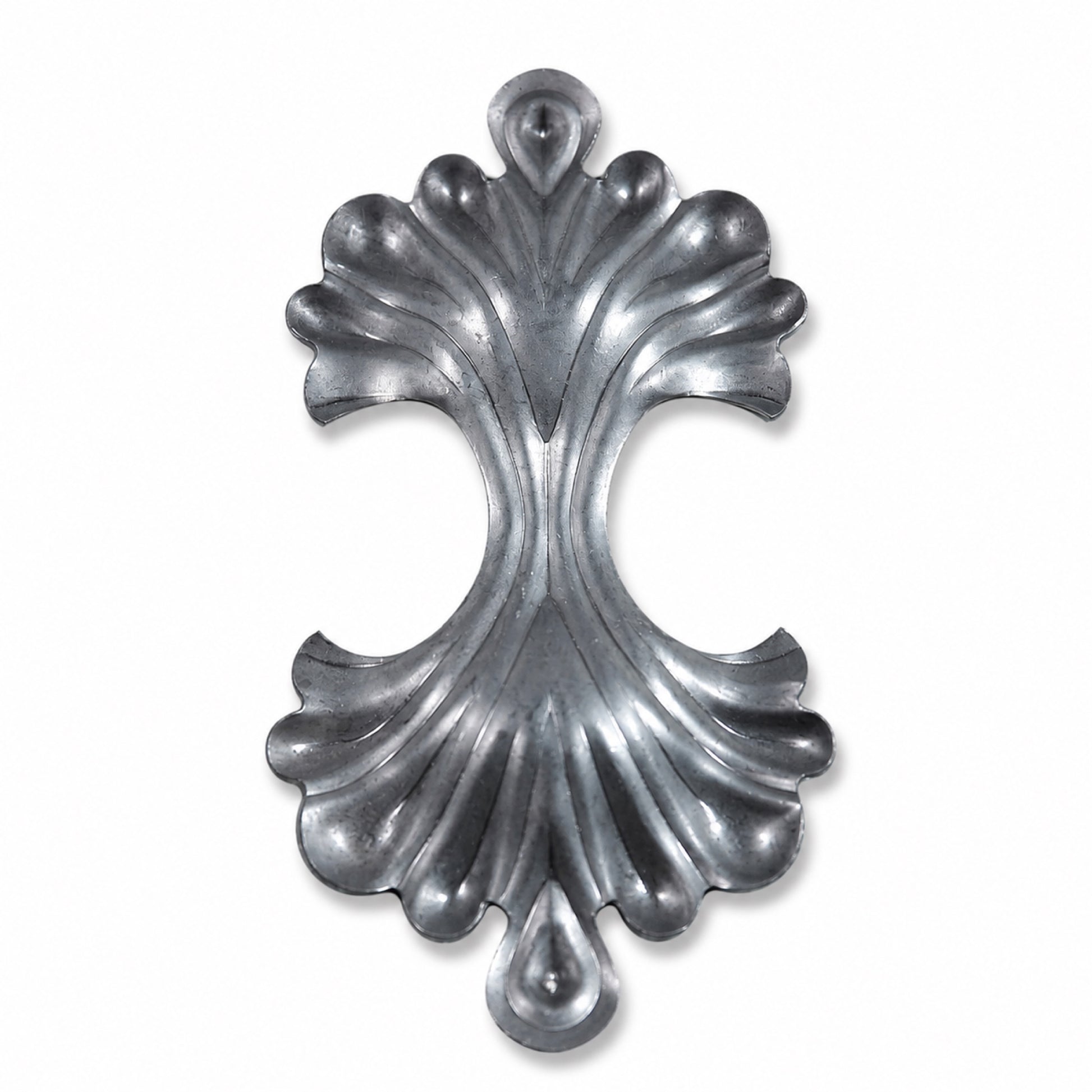 Decorative Stamped Steel Rosette Plate for Ironwork - view 1