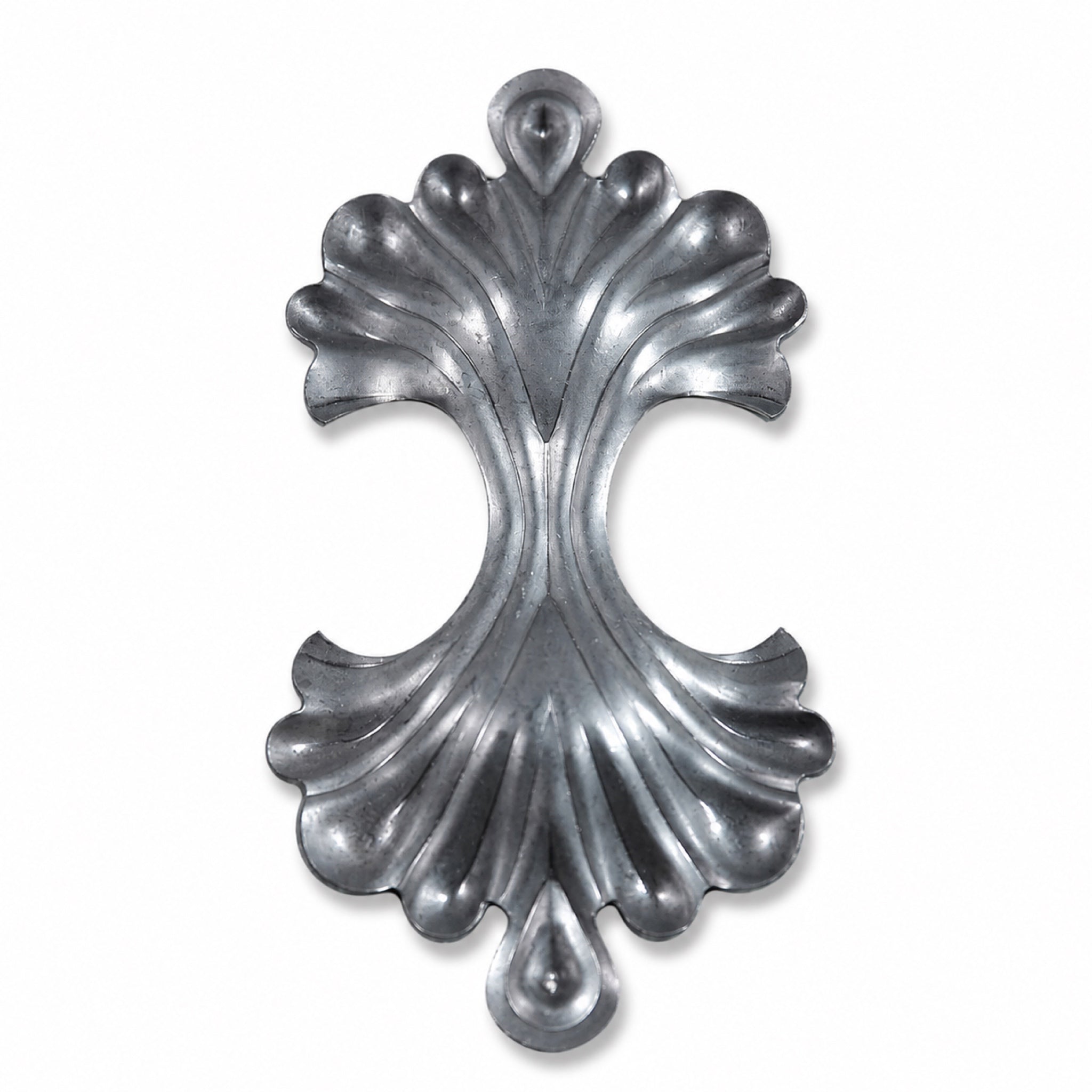 Decorative Stamped Steel Rosette Plate for Ironwork - view 1