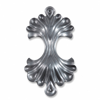 Decorative Stamped Steel Rosette Plate for Ironwork - view 1