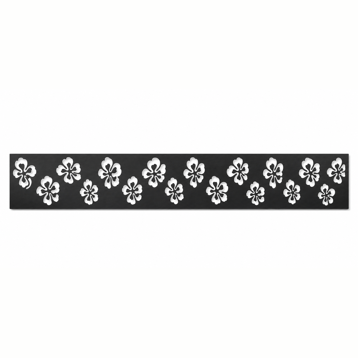 Tulip Bud Lattice decorative metal fence topper front pattern for WPC composite fencing, Design 003