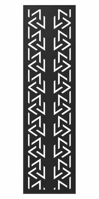 Design 004 Chevron Arrow Laser Cut Metal Privacy Screen Panel front main view