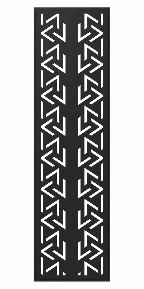 Design 004 Chevron Arrow Laser Cut Metal Privacy Screen Panel front main view