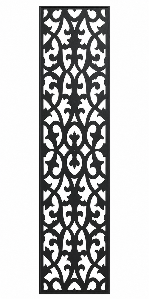 Design 006 Gothic Vine Laser Cut Metal Privacy Screen Panel front main view