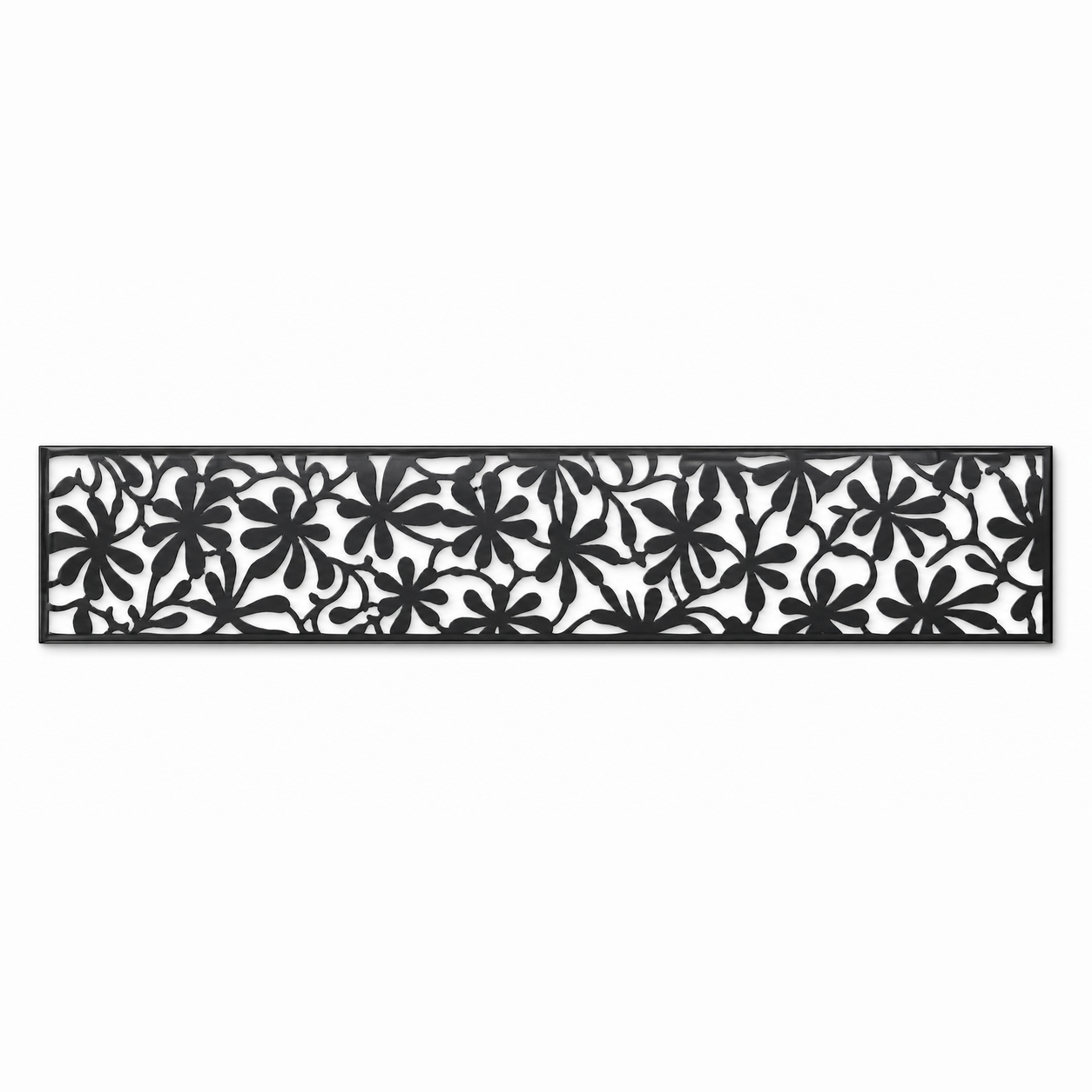 Snowflake Star Lace decorative metal fence topper front pattern for WPC composite fencing, Design 023