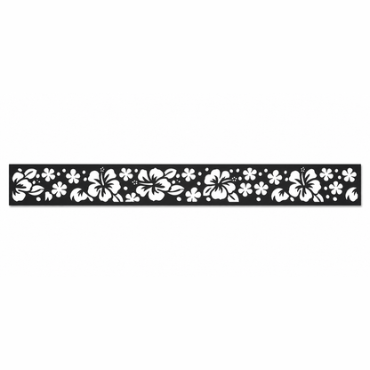 Mini Daisy Rail decorative metal fence topper front pattern for WPC composite fencing, Design 042