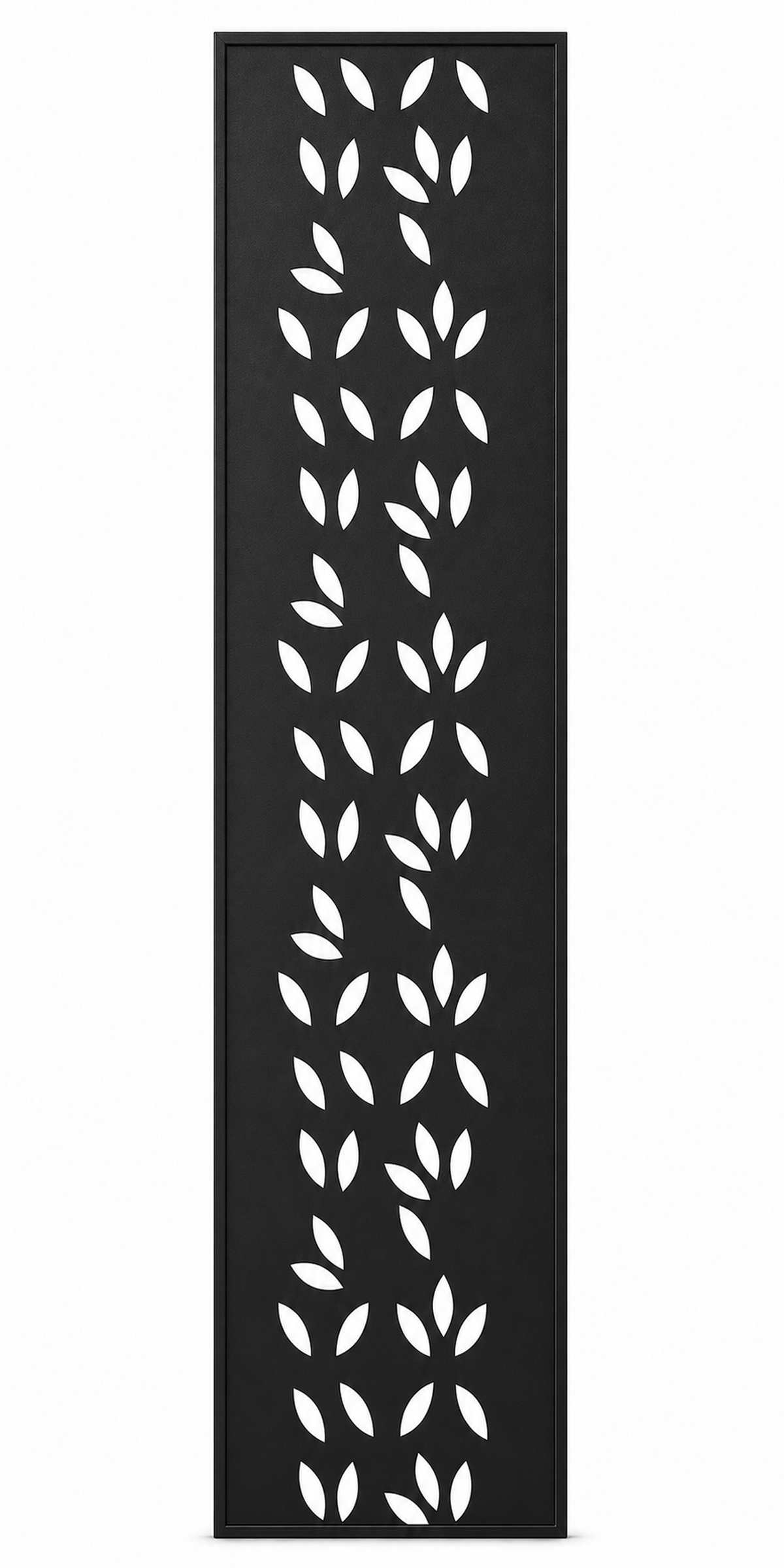 Design 043 Falling Leaves Laser Cut Metal Privacy Screen Panel front main view