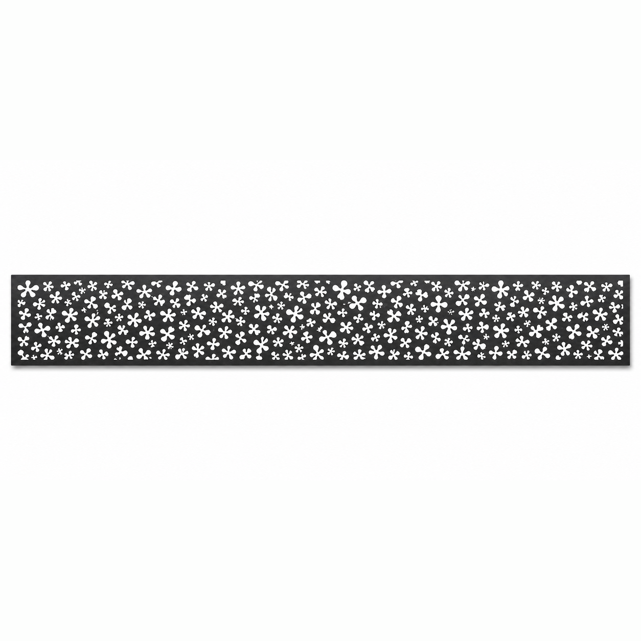 Pebble Dot Mesh decorative metal fence topper front pattern for WPC composite fencing, Design 046