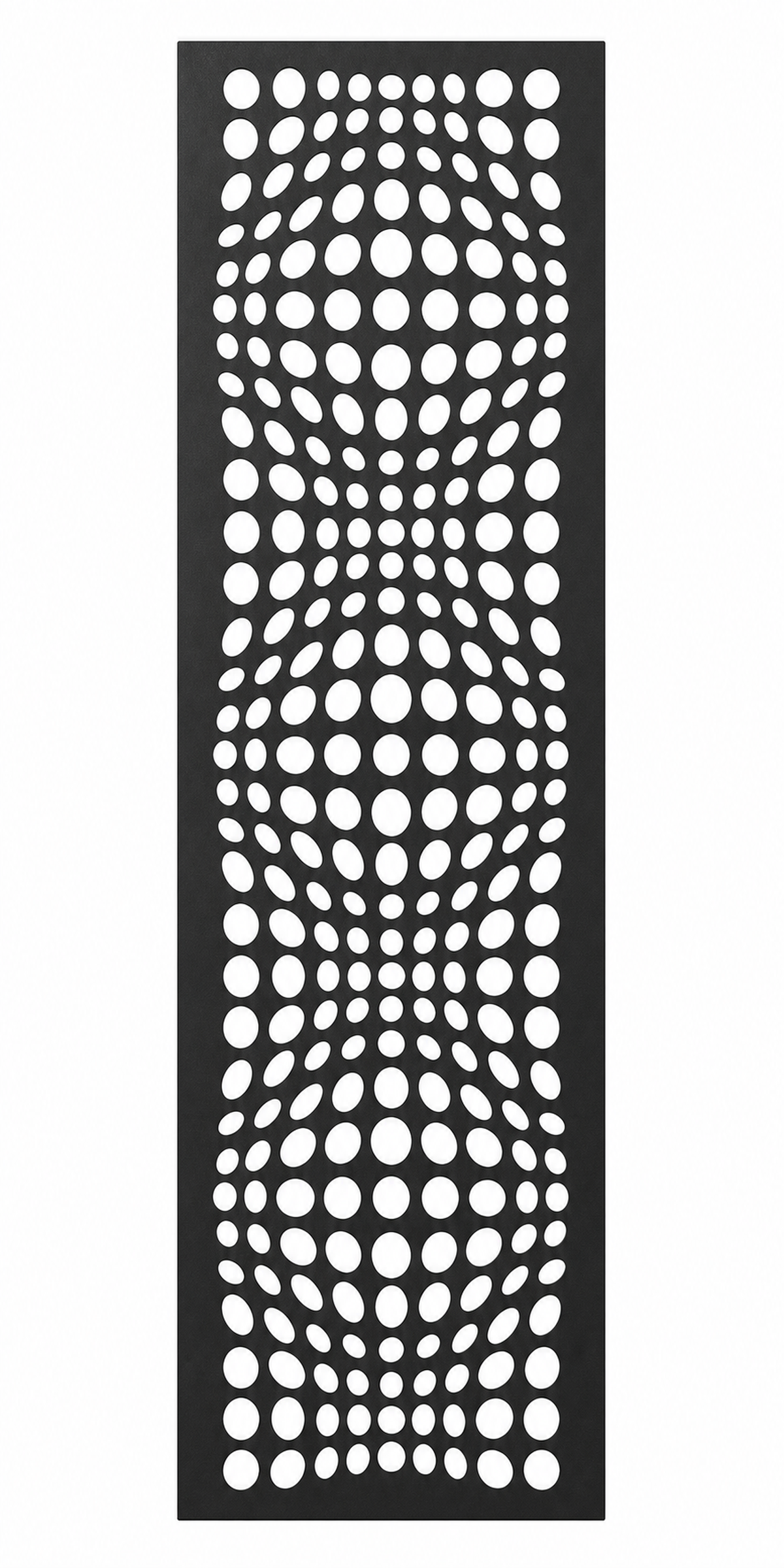 Design 054 Dot Gradient Laser Cut Metal Privacy Screen Panel front main view
