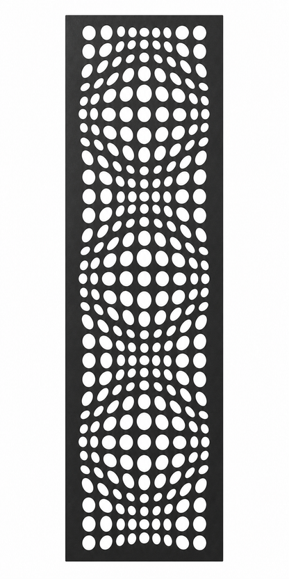 Design 054 Dot Gradient Laser Cut Metal Privacy Screen Panel front main view