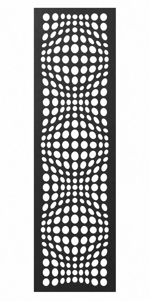 Design 054 Dot Gradient Laser Cut Metal Privacy Screen Panel front main view