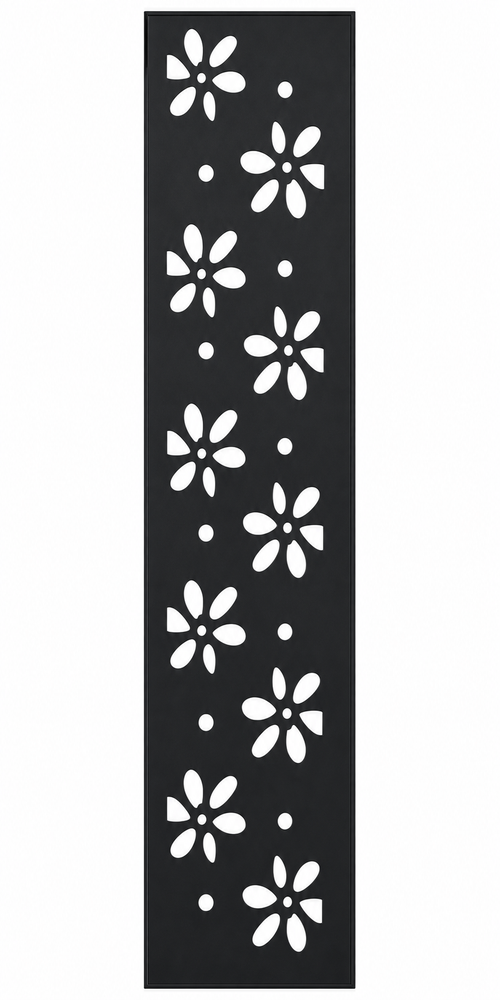 Design 056 Daisy Dot Laser Cut Metal Privacy Screen Panel front main view