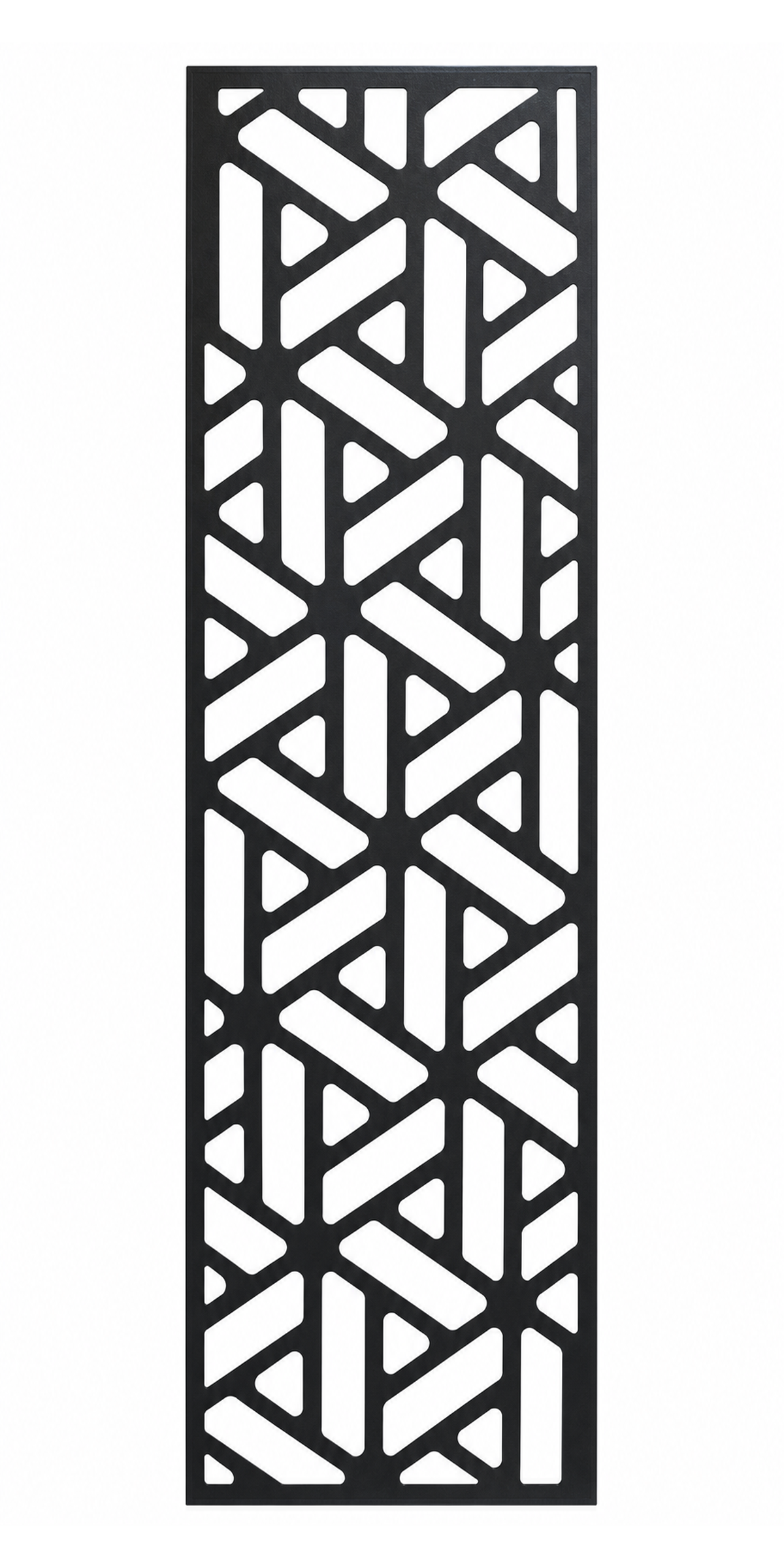 Design 062 Broken Geometric Laser Cut Metal Privacy Screen Panel front main view