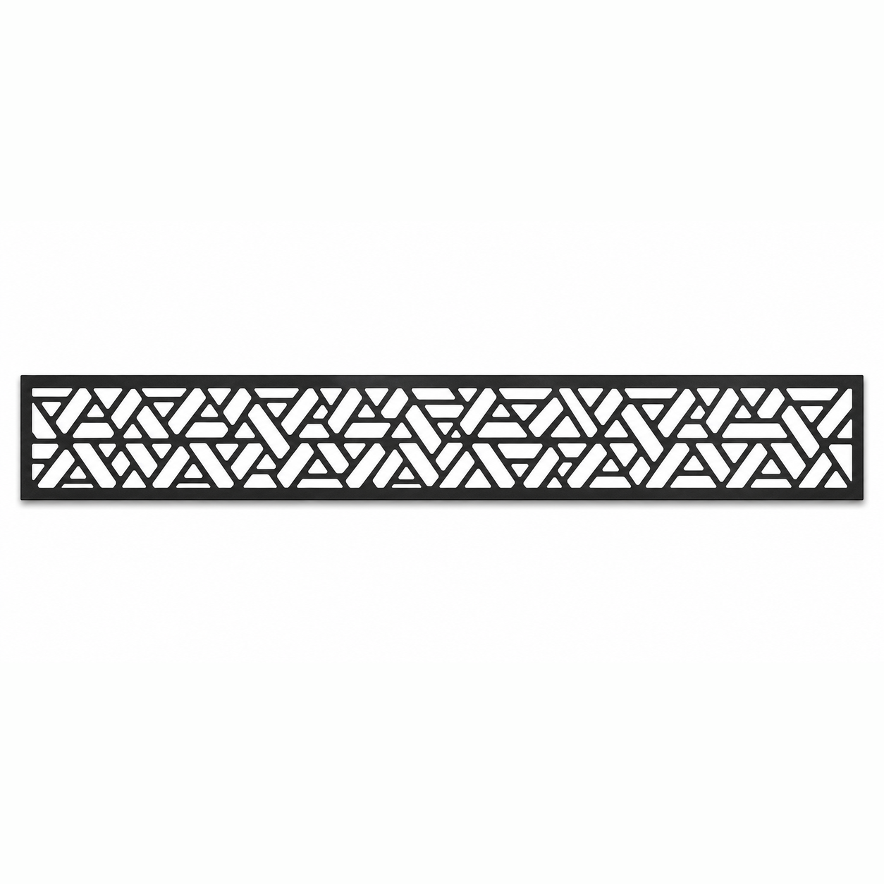 Tribal Triangle Band decorative metal fence topper front pattern for WPC composite fencing, Design 062