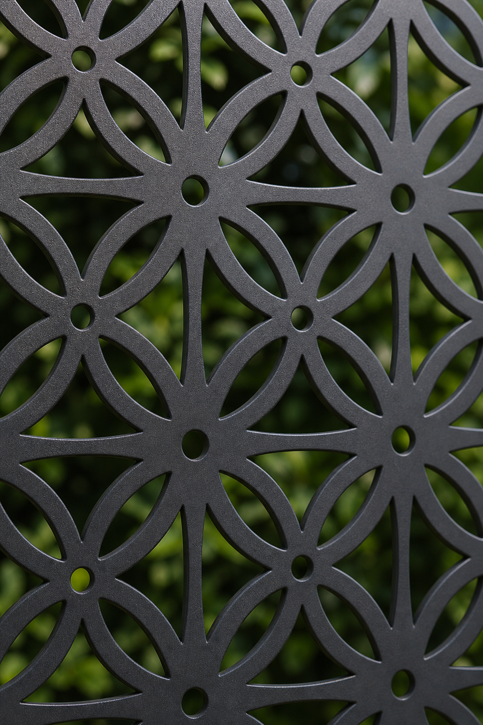 Design 106 Diamond Wire Grid Laser Cut Metal Privacy Screen Panel close-up detail view