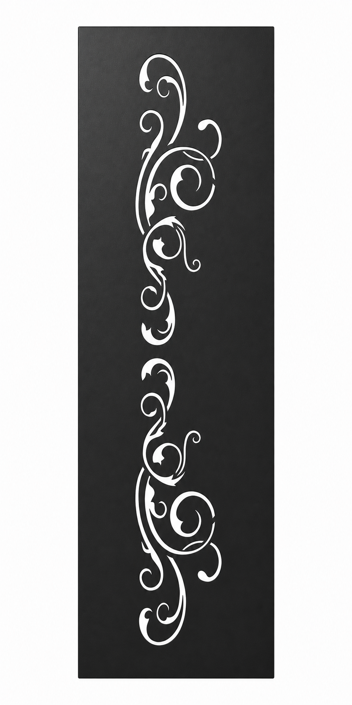 Design 113 Minimal Vine Laser Cut Metal Privacy Screen Panel front main view