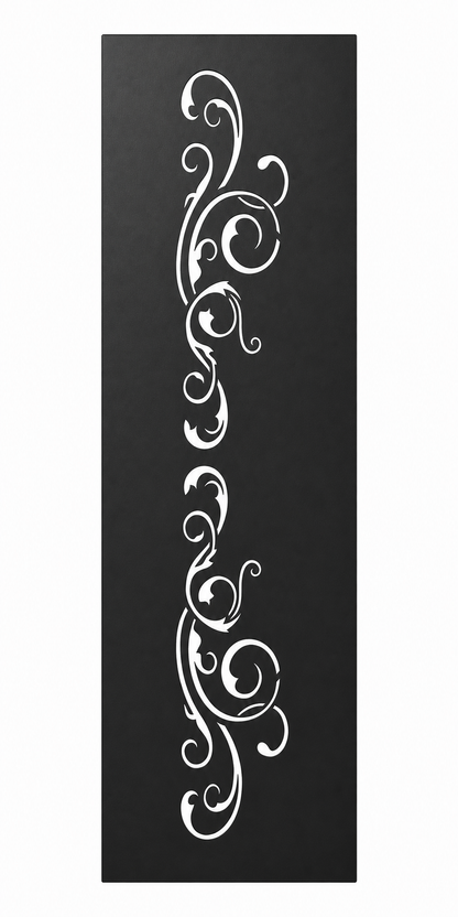 Design 113 Minimal Vine Laser Cut Metal Privacy Screen Panel front main view
