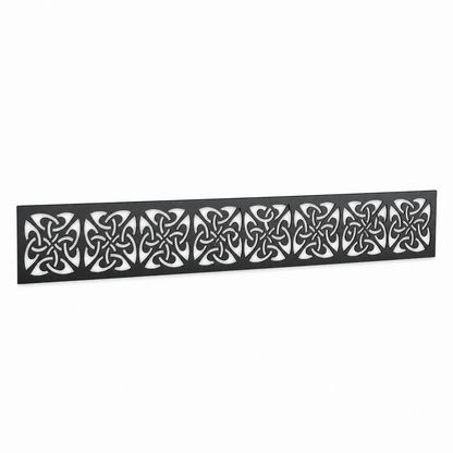 Crystal Diamond Mesh laser cut metal fence topper insert perspective view, Design 127