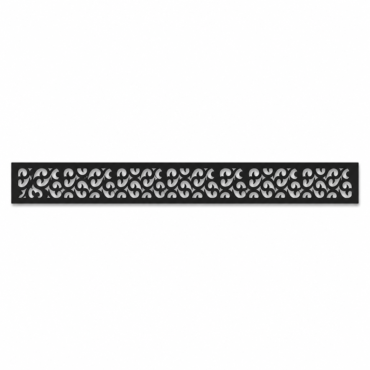 Chevron Star Lace decorative metal fence topper front pattern for WPC composite fencing, Design 132