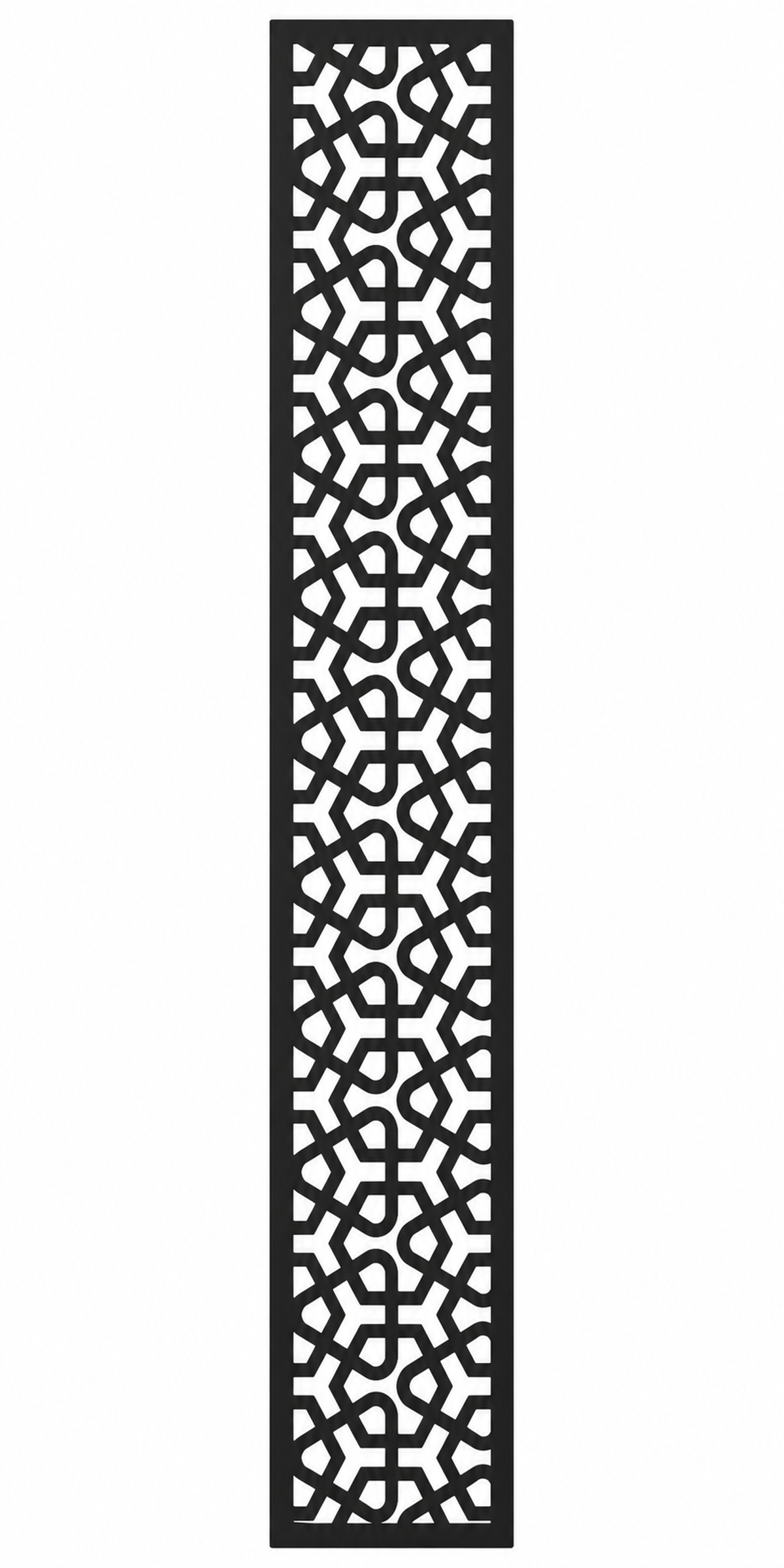 Design 139 Moroccan Lattice Laser Cut Metal Privacy Screen Panel front main view