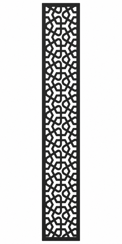 Design 139 Moroccan Lattice Laser Cut Metal Privacy Screen Panel front main view