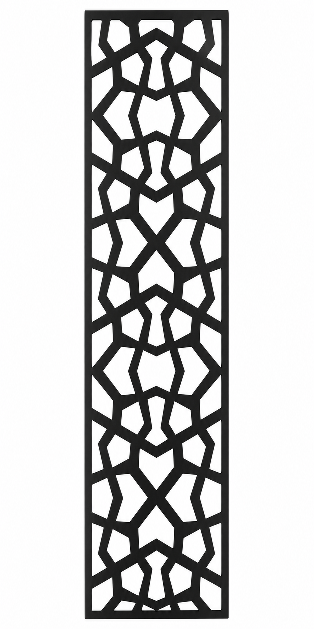 Design 150 Stone Lattice Laser Cut Metal Privacy Screen Panel front main view