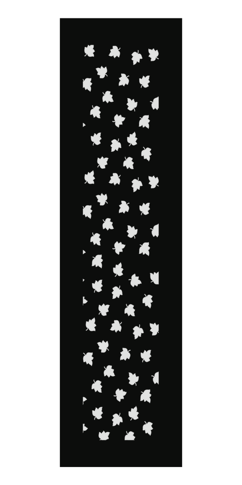 Design 152 Small Flower Field Laser Cut Metal Privacy Screen Panel front main view
