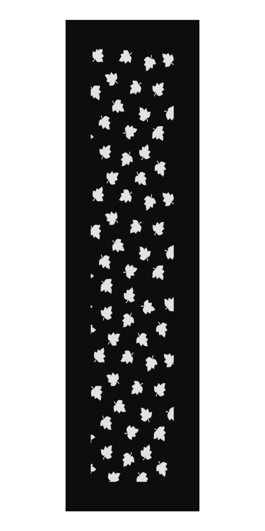 Design 152 Small Flower Field Laser Cut Metal Privacy Screen Panel front main view