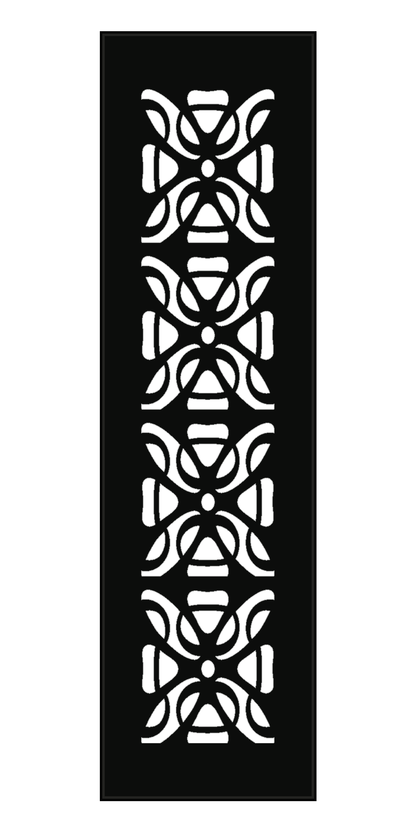 Design 153 Butterfly Motif Laser Cut Metal Privacy Screen Panel front main view
