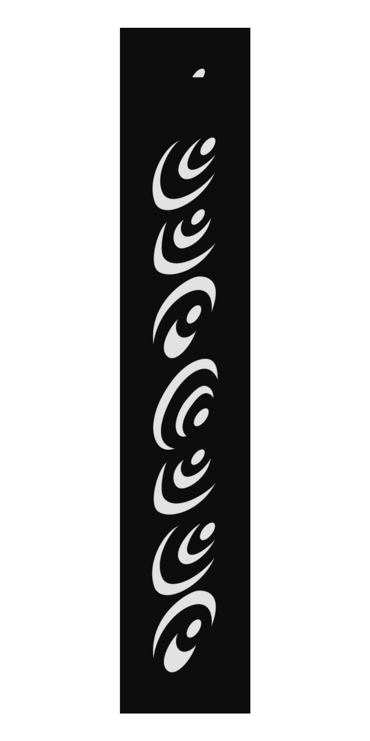 Design 155 Eye Wave Laser Cut Metal Privacy Screen Panel front main view