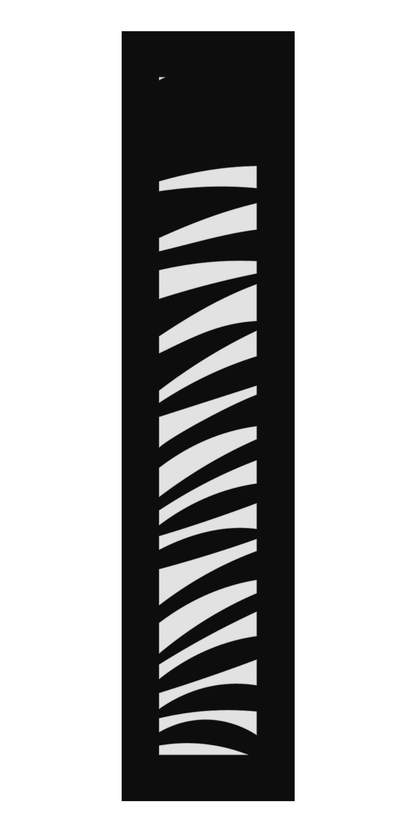Design 160 Diagonal Slat Laser Cut Metal Privacy Screen Panel front main view