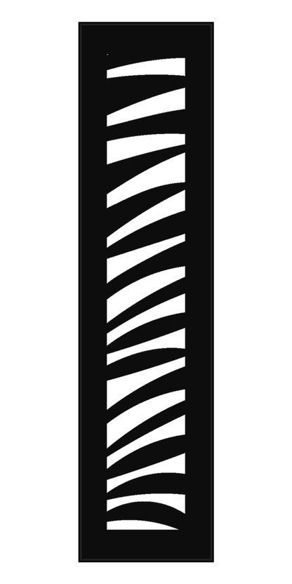 Design 160 Diagonal Slat Laser Cut Metal Privacy Screen Panel front main view