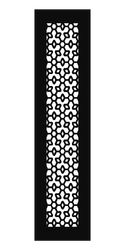 Design 175 Pebble Mosaic Laser Cut Metal Privacy Screen Panel front main view